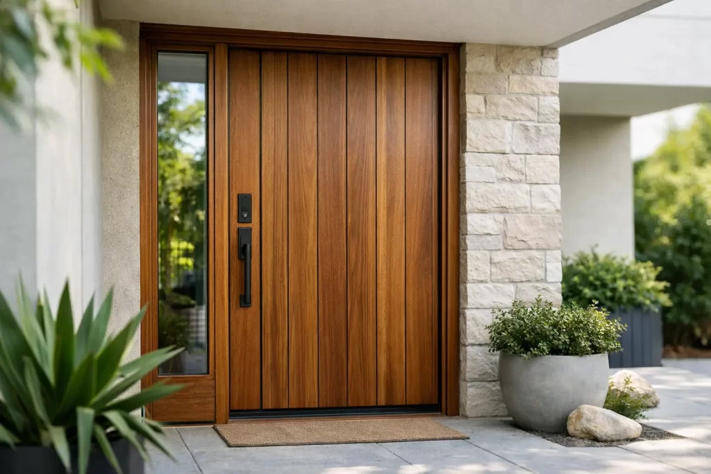Puerta exterior de madera a medida: qué valorar